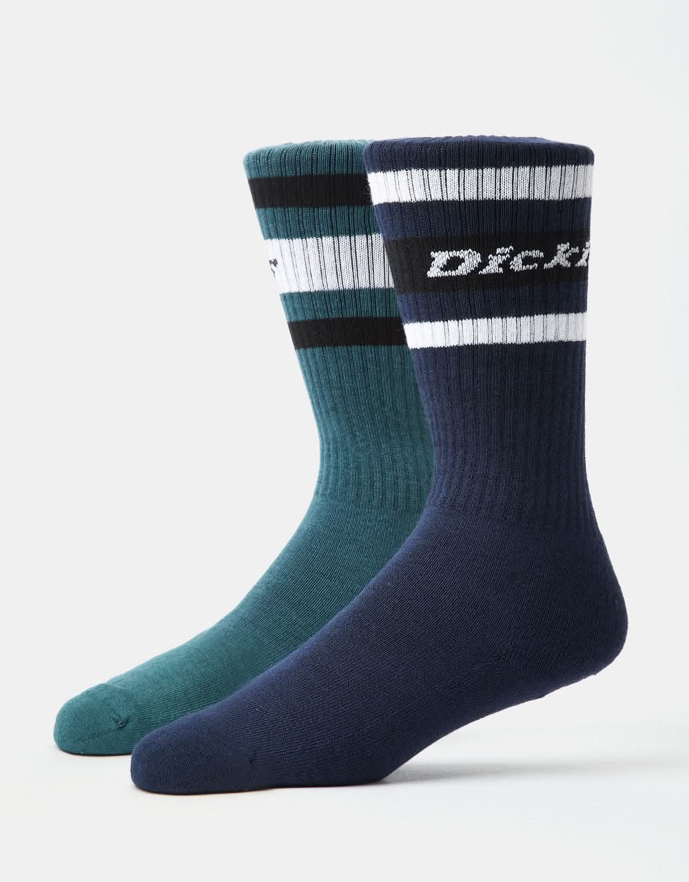 Dickies Genola 2 Pack Crew Socks - Lincoln Green