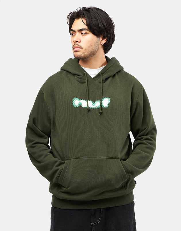 HUF Blur Pullover Hoodie - Hunter Green