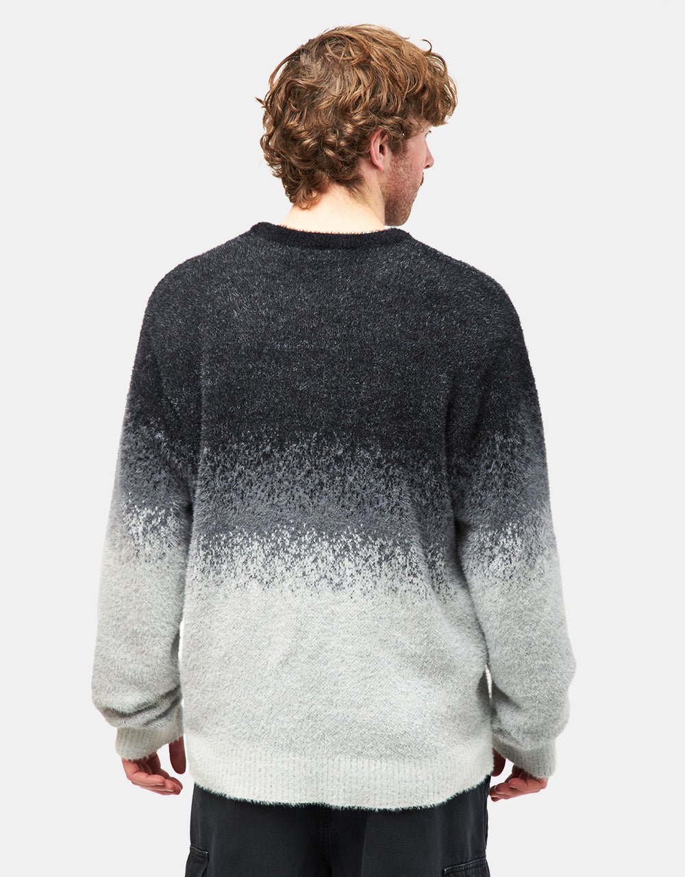 HUF Horizon Mohair Crewneck Sweater - Charcoal