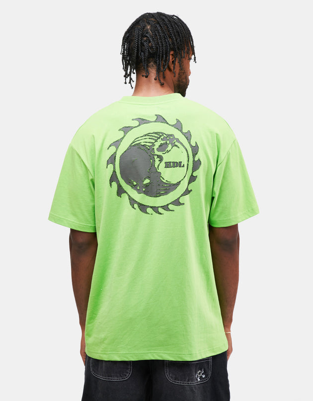 Hoddle Thunderdome Pocket T-Shirt - Lime Green