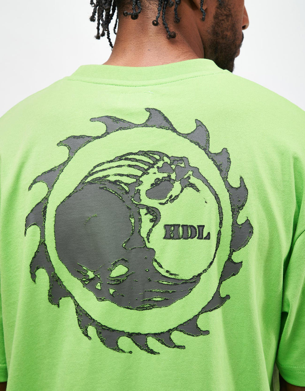 Hoddle Thunderdome Pocket T-Shirt - Lime Green