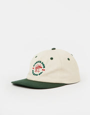 Route One Hot & Fresh Unstructured Strapback Cap - Natural/Forest Green