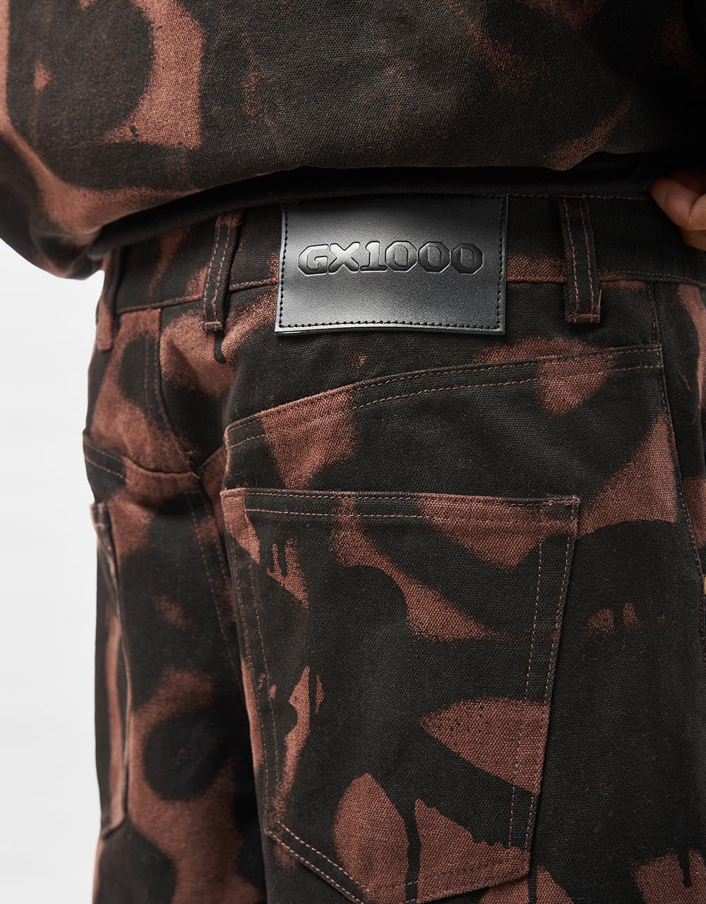 GX1000 Baggy Denim Pant - Sprayed Brown