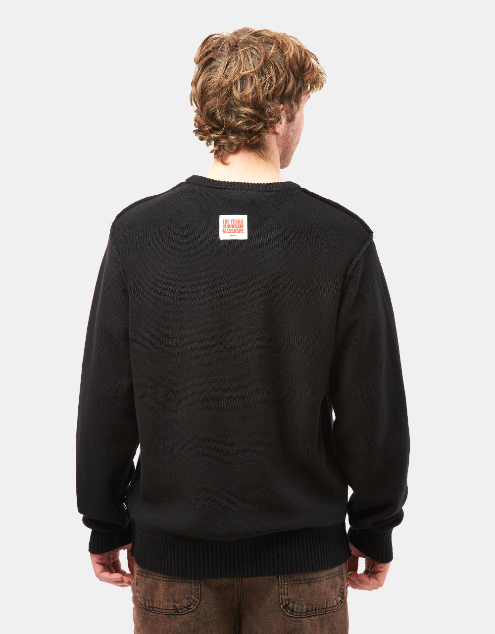 HUF x Texas Chainsaw Massacre Survive Cable Knit Sweater - Black