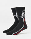 HUF x Texas Chainsaw Massacre Chainsaw Crew Socks - Black