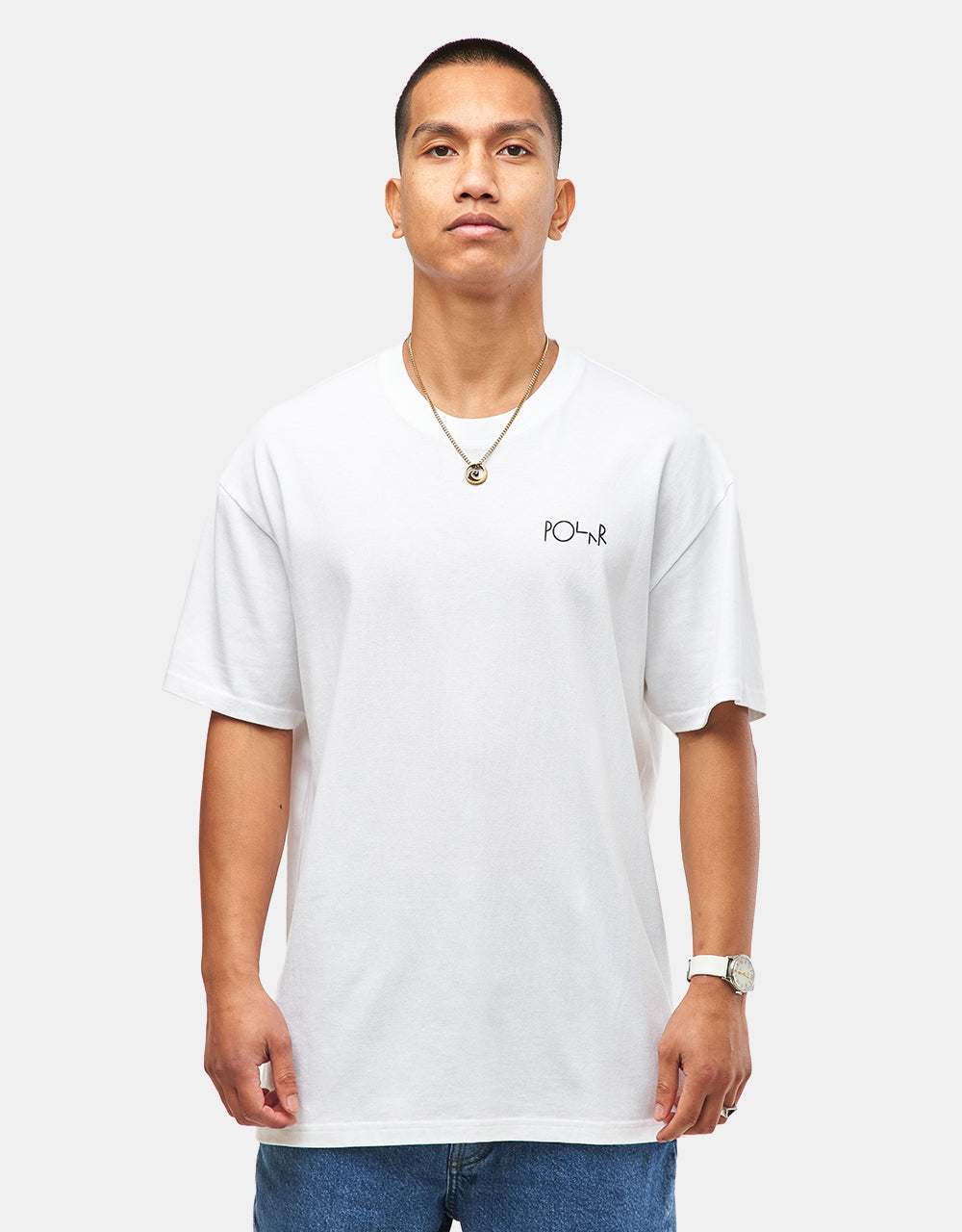 Polar Fill Logo Burnside 2084 T-Shirt - White