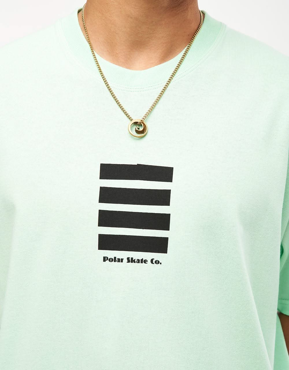 Polar Tape and Panther T-Shirt - Mint Green