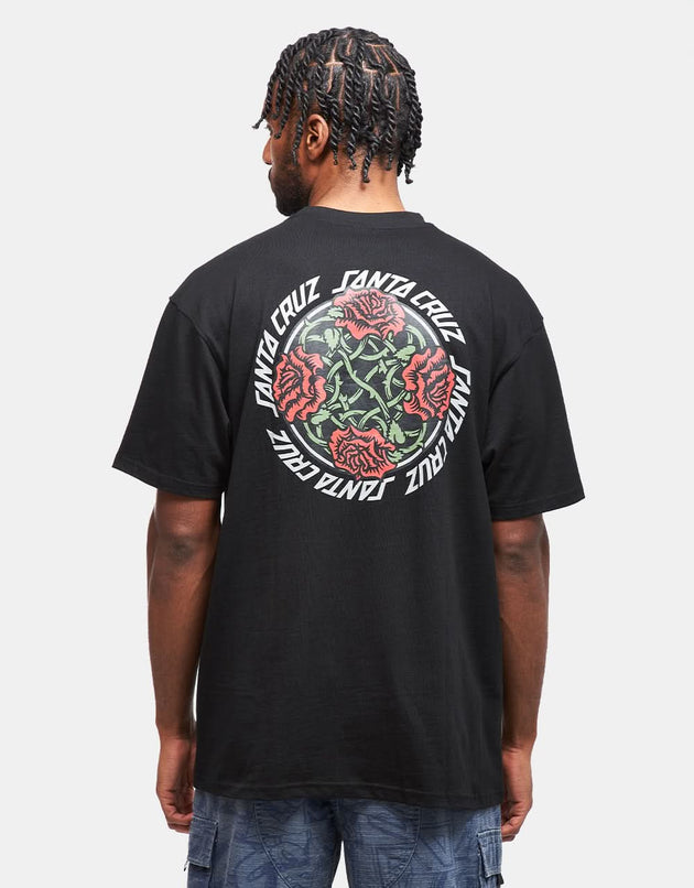 Santa Cruz Dressen Roses Solo T-Shirt - Black