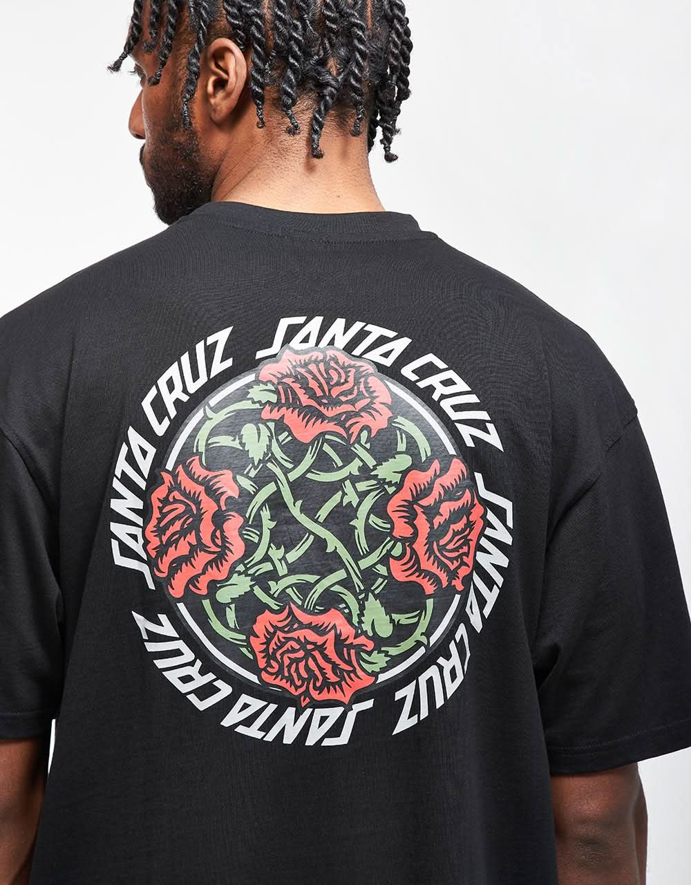 Santa Cruz Dressen Roses Solo T-Shirt - Black