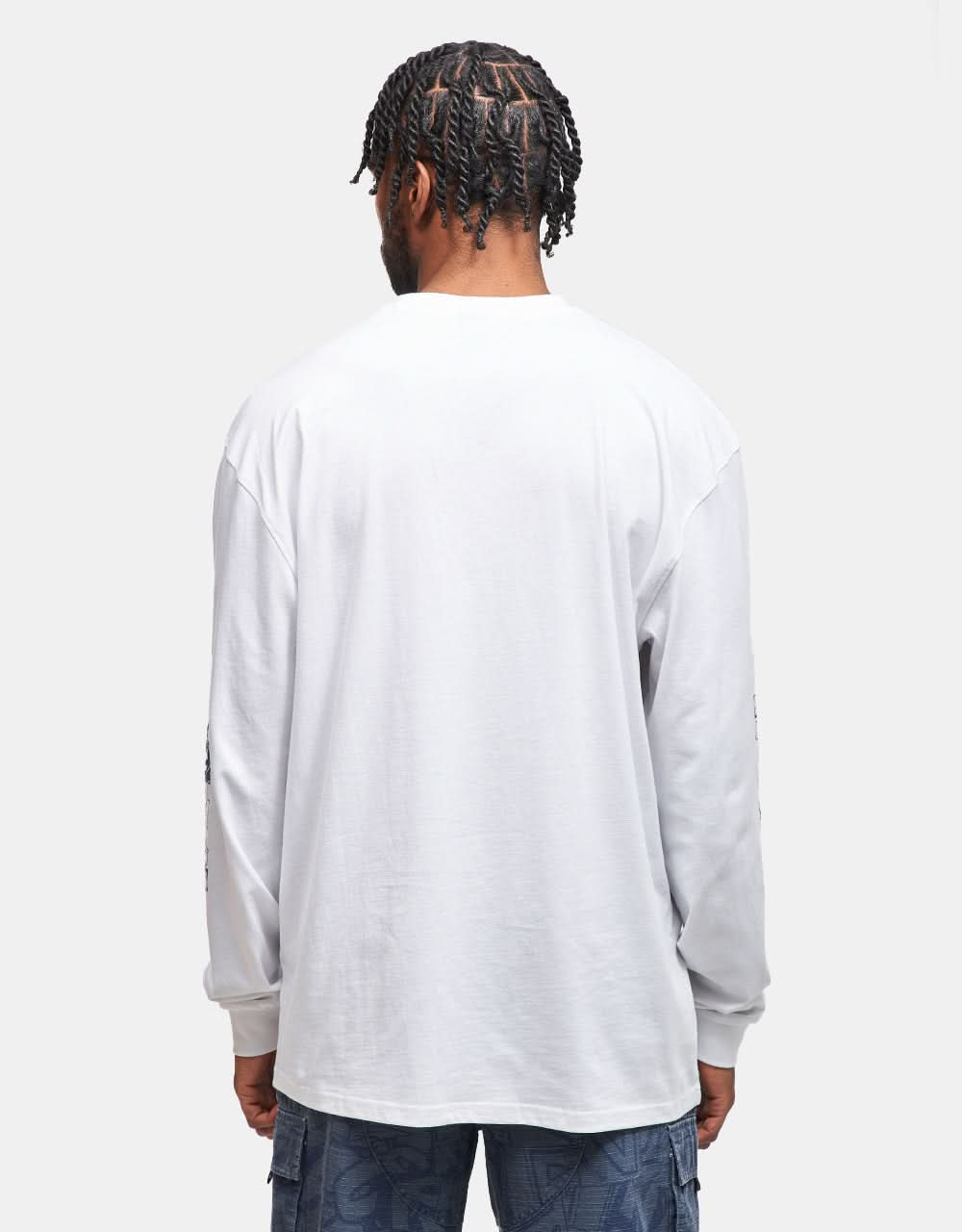 Santa Cruz Kickback Front L/S T-Shirt - White