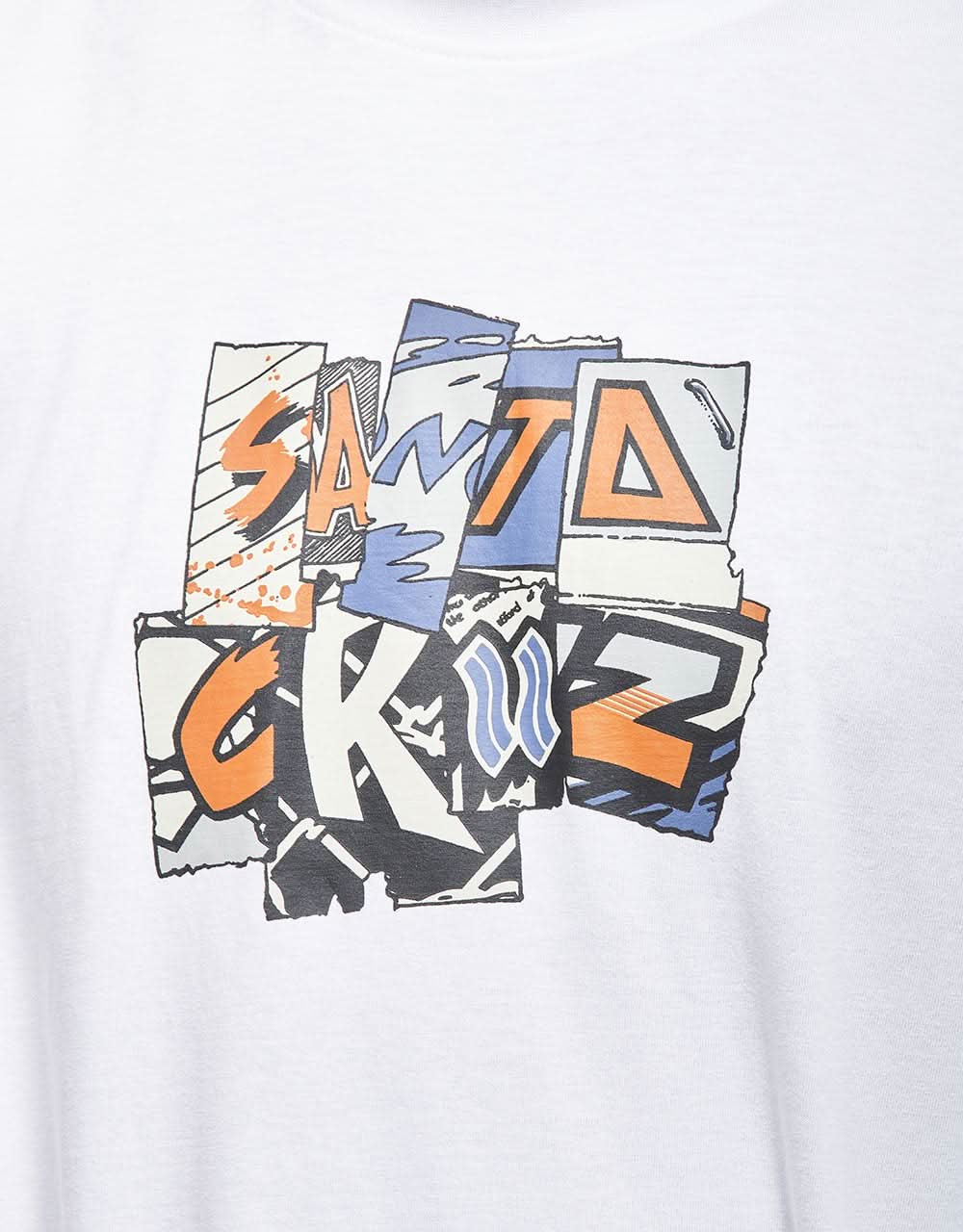 Santa Cruz Kickback Front L/S T-Shirt - White