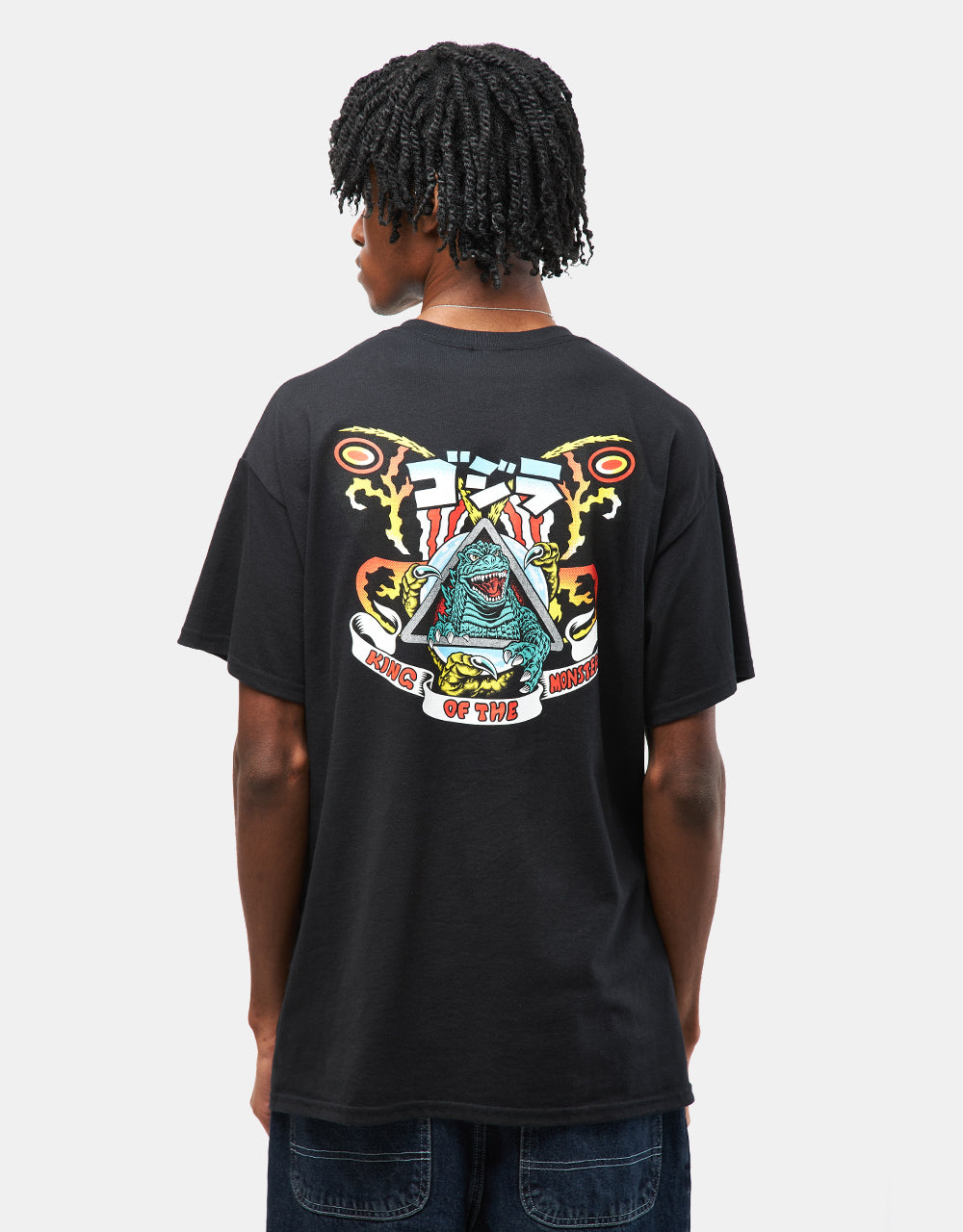 Santa Cruz x Godzilla Natas Mothra Heavyweight T-Shirt - Black