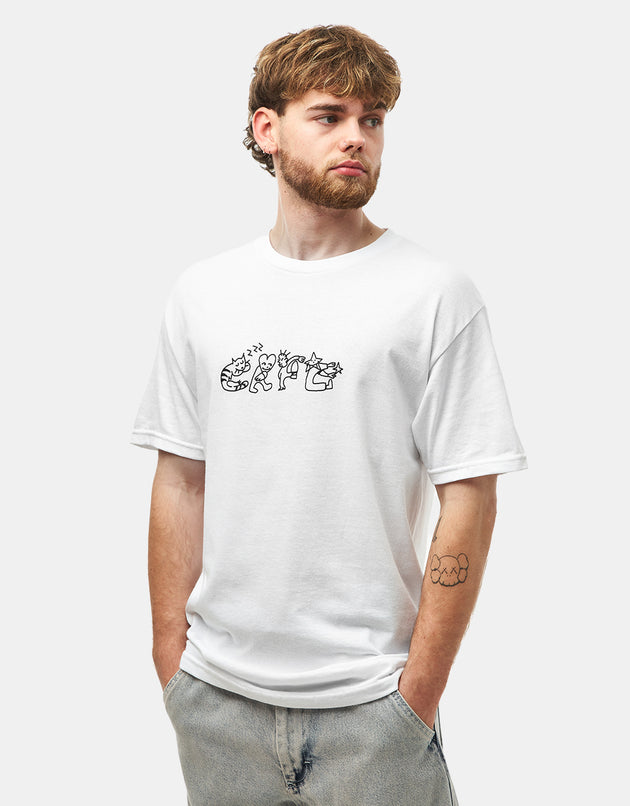 Skateboard Cafe Buddy T-Shirt - White