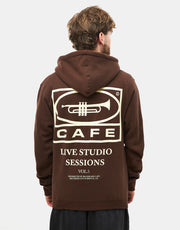 Skateboard Cafe 45 Pullover Hoodie - Coffee