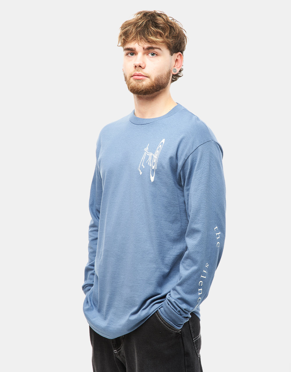 The Quiet Life x Hugo Bernier Tune In L/S T-Shirt - Slate