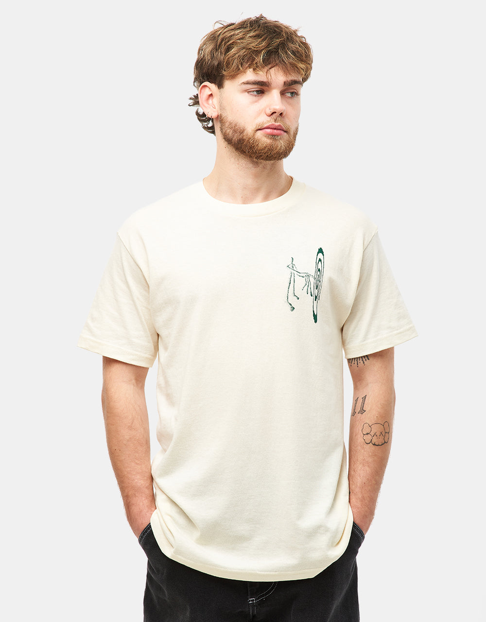 The Quiet Life x Hugo Bernier Tune In T-Shirt - Cream