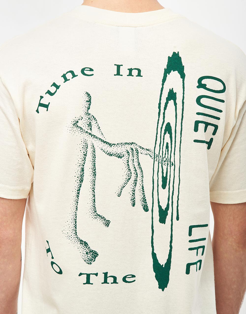 The Quiet Life x Hugo Bernier Tune In T-Shirt - Cream