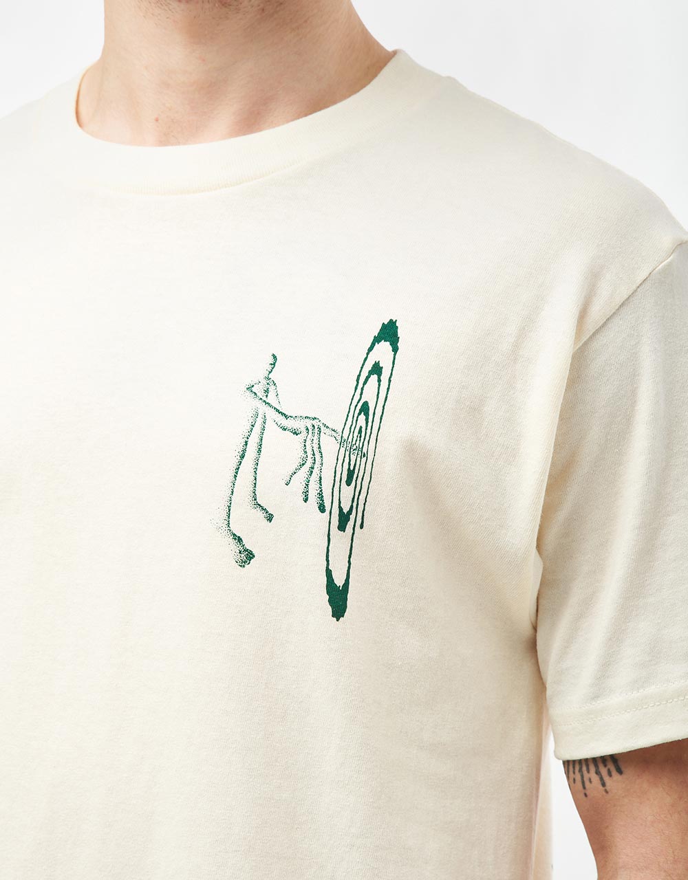 The Quiet Life x Hugo Bernier Tune In T-Shirt - Cream