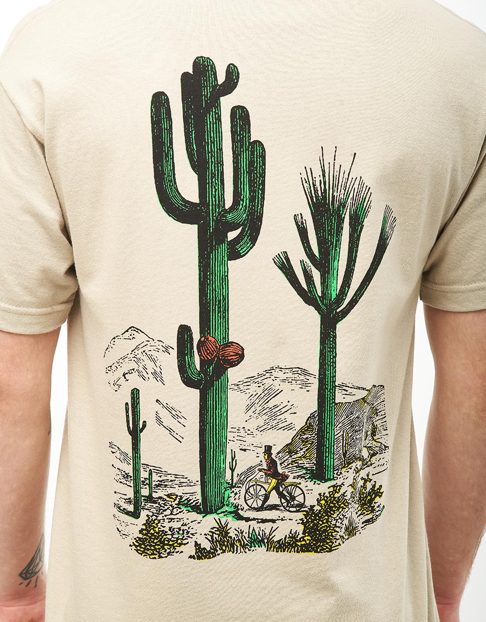 The Quiet Life Middle Of Nowhere Desert Serif T-Shirt - Sand