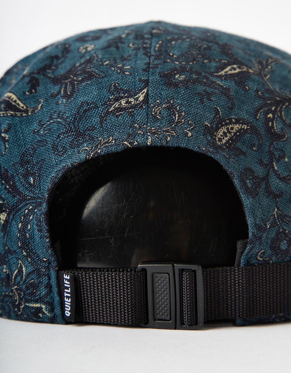 The Quiet Life Vintage Floral 5 Panel Cap - Black