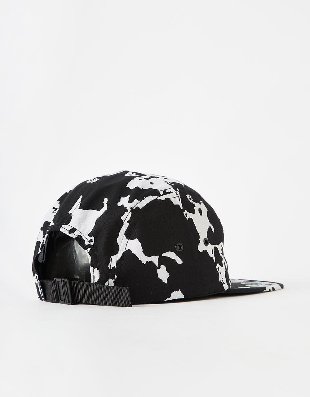 The Quiet Life Cow 5 Panel Cap - Black/White