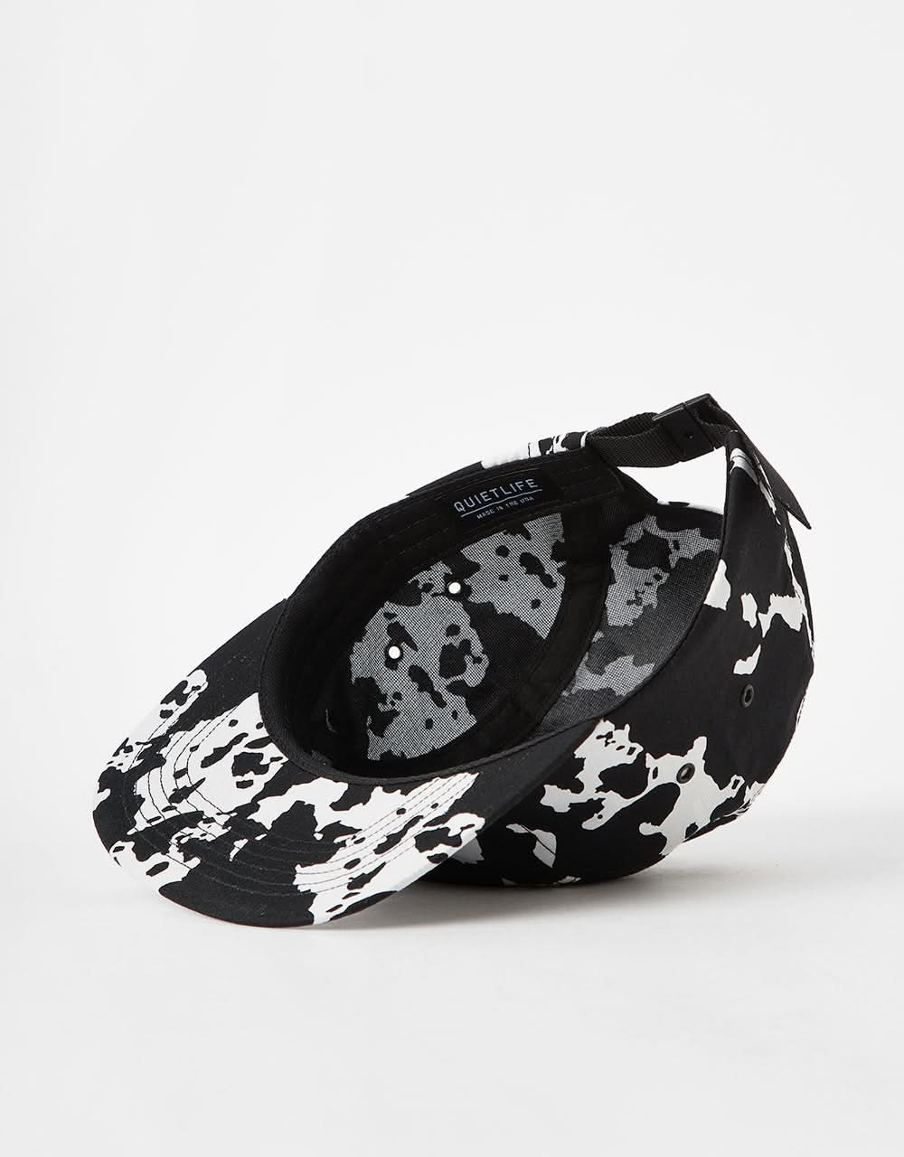 The Quiet Life Cow 5 Panel Cap - Black/White