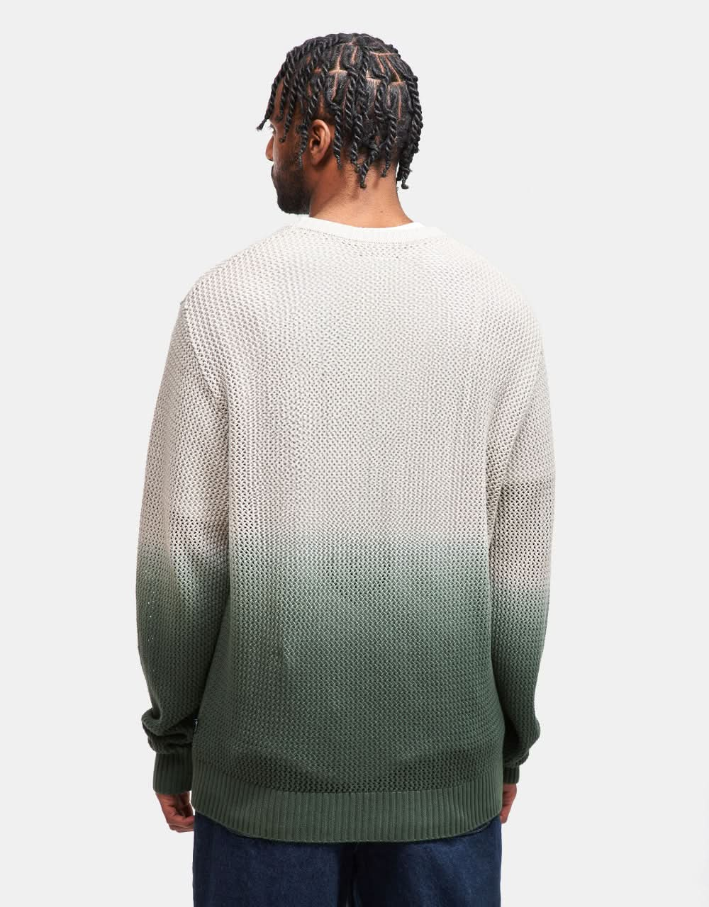 Welcome Maille Dip-Dyed Loose-Knit Sweater - Pile/Bone