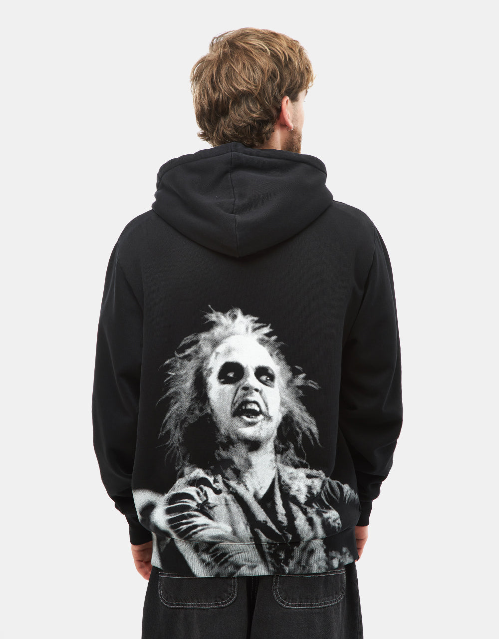 Welcome x Beetlejuice Qualified Pigment-Dyed Pullover Hoodie - Black