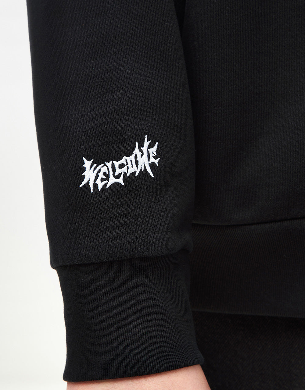 Welcome x Beetlejuice Qualified Pigment-Dyed Pullover Hoodie - Black