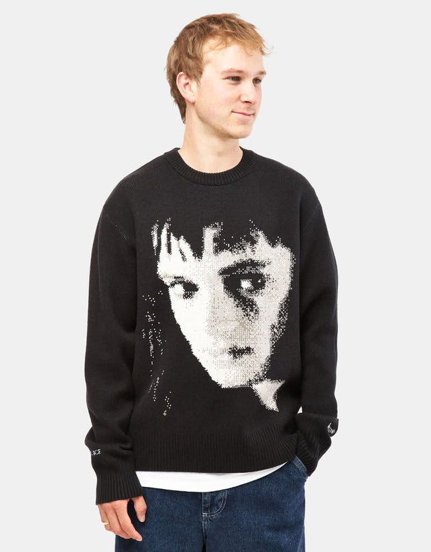 Welcome x Beetlejuice Lydia Knit Sweater - Black