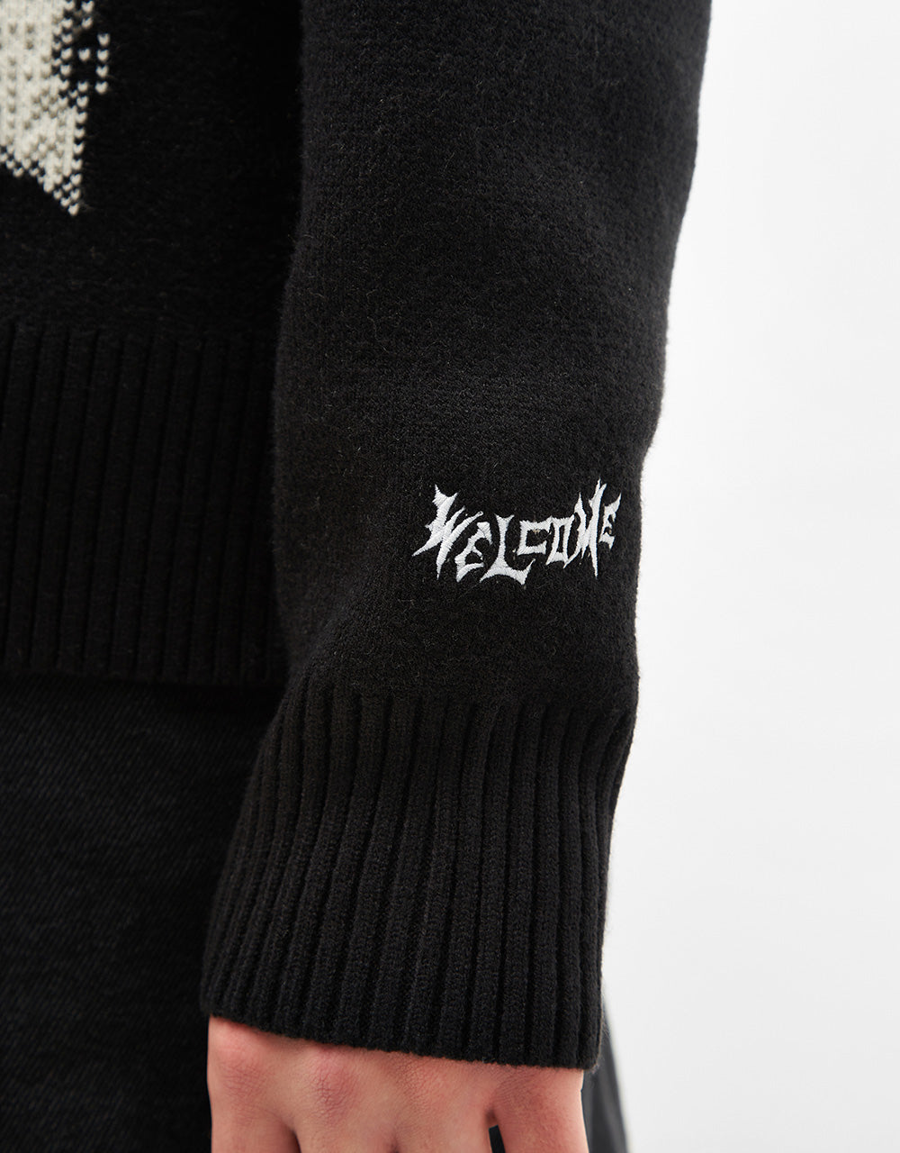 Welcome x Beetlejuice Lydia Knit Sweater - Black