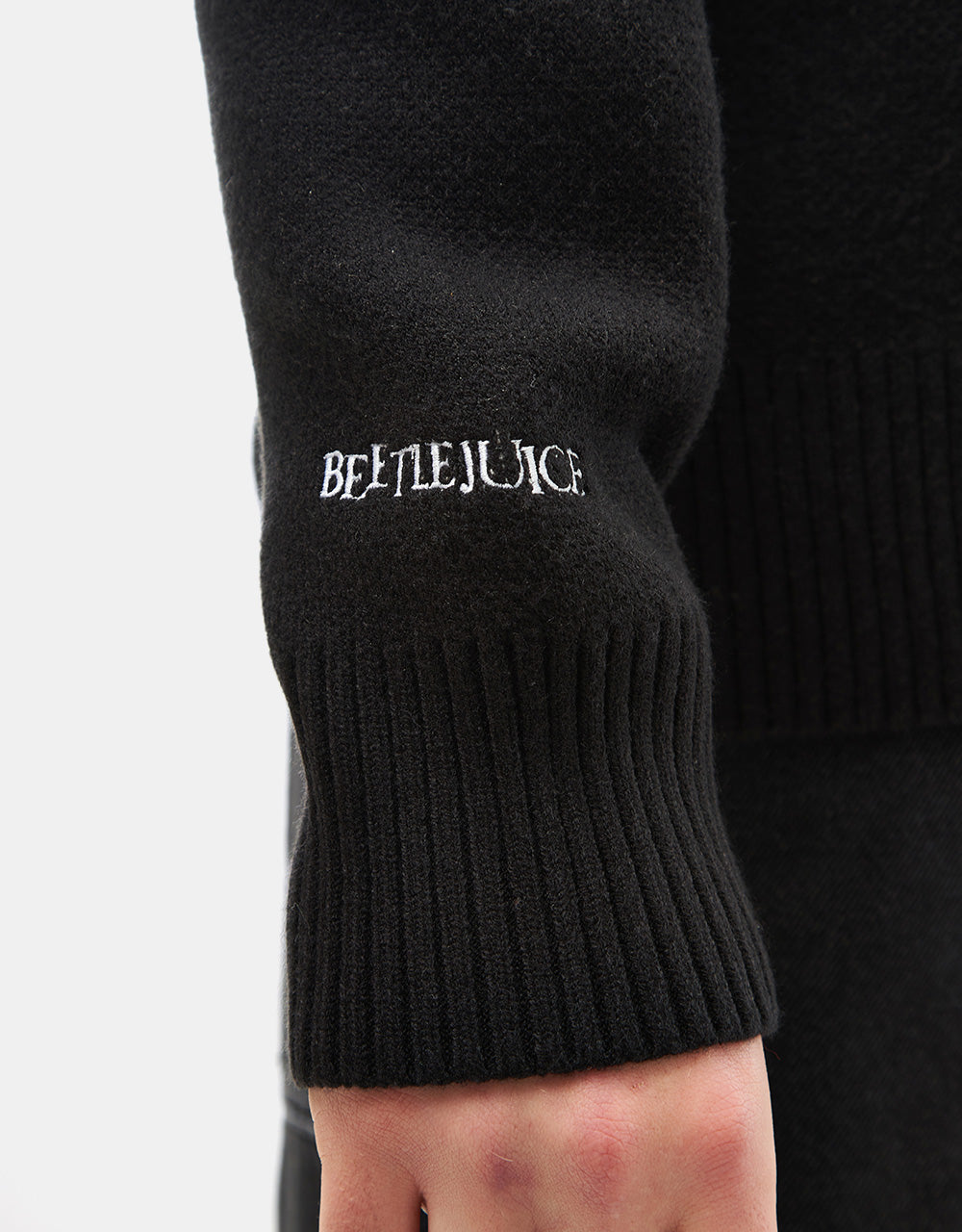 Welcome x Beetlejuice Lydia Knit Sweater - Black