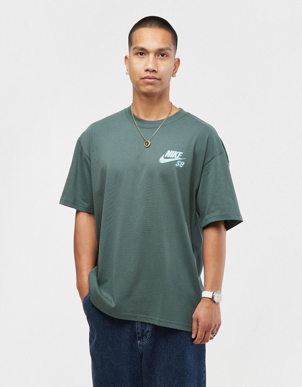 Nike SB Spider T-Shirt - Vintage Green