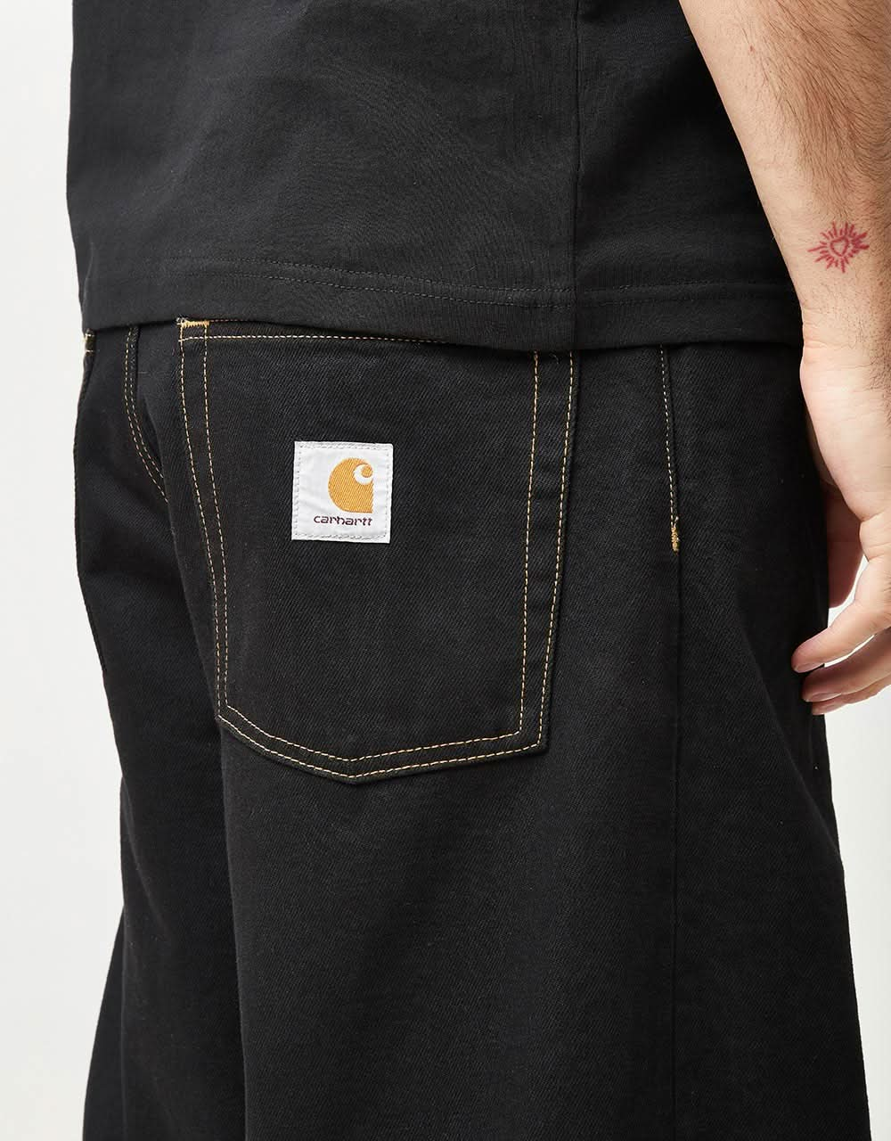 Carhartt WIP Brandon Pant - Black (Rinsed)