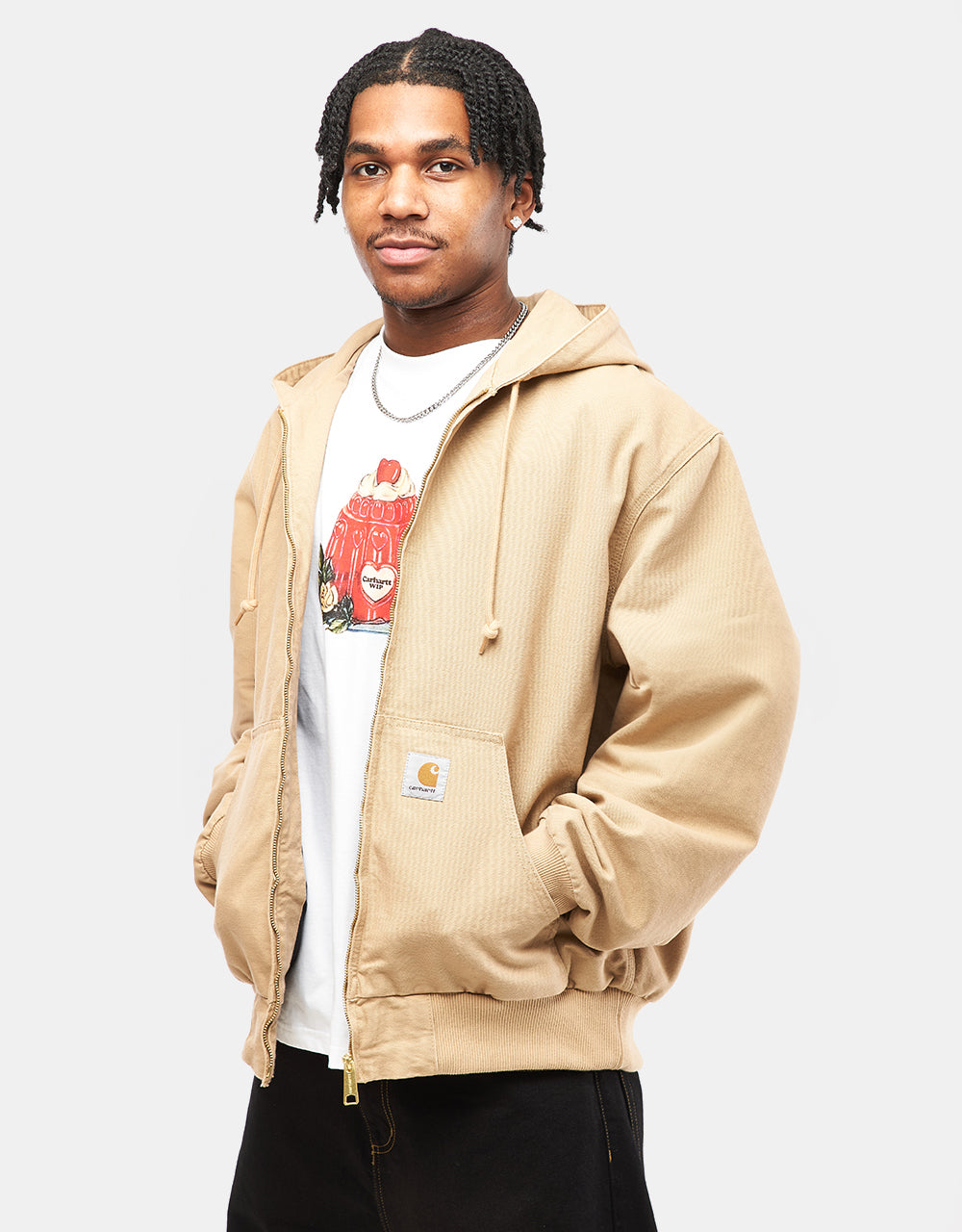 Carhartt WIP OG Active Jacket - Dusty Hamilton Brown (Rinsed)