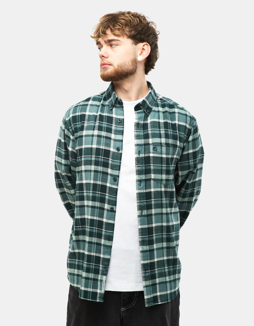 Carhartt WIP Fendrick L/S Shirt - Fendrick Check/Deep Lagoon