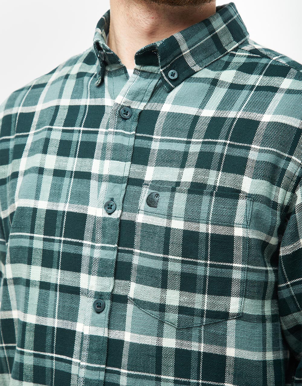 Carhartt WIP Fendrick L/S Shirt - Fendrick Check/Deep Lagoon