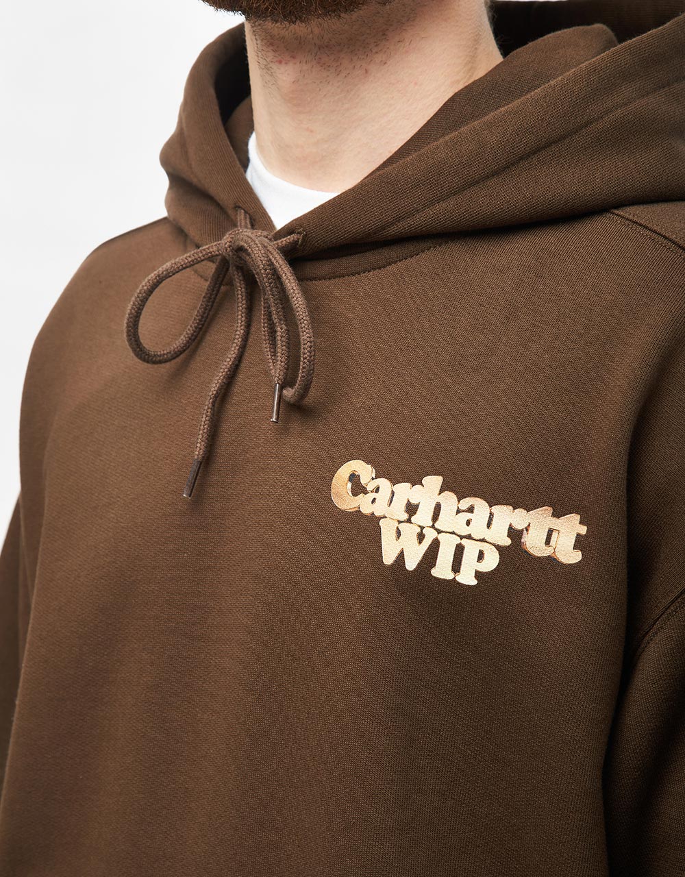 Carhartt WIP Charm Link Pullover Hoodie - Liberica/Gold Stone Washed