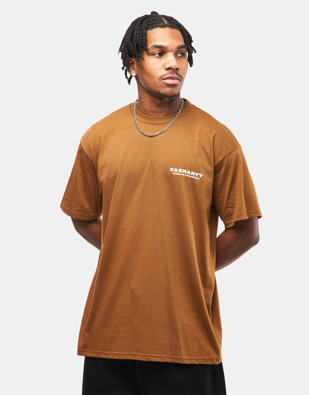 Carhartt WIP Runaway T-Shirt - Hamilton Brown/White