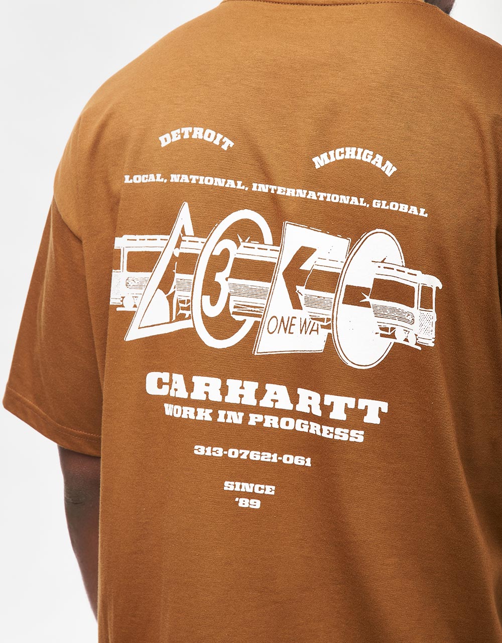 Carhartt WIP Runaway T-Shirt - Hamilton Brown/White