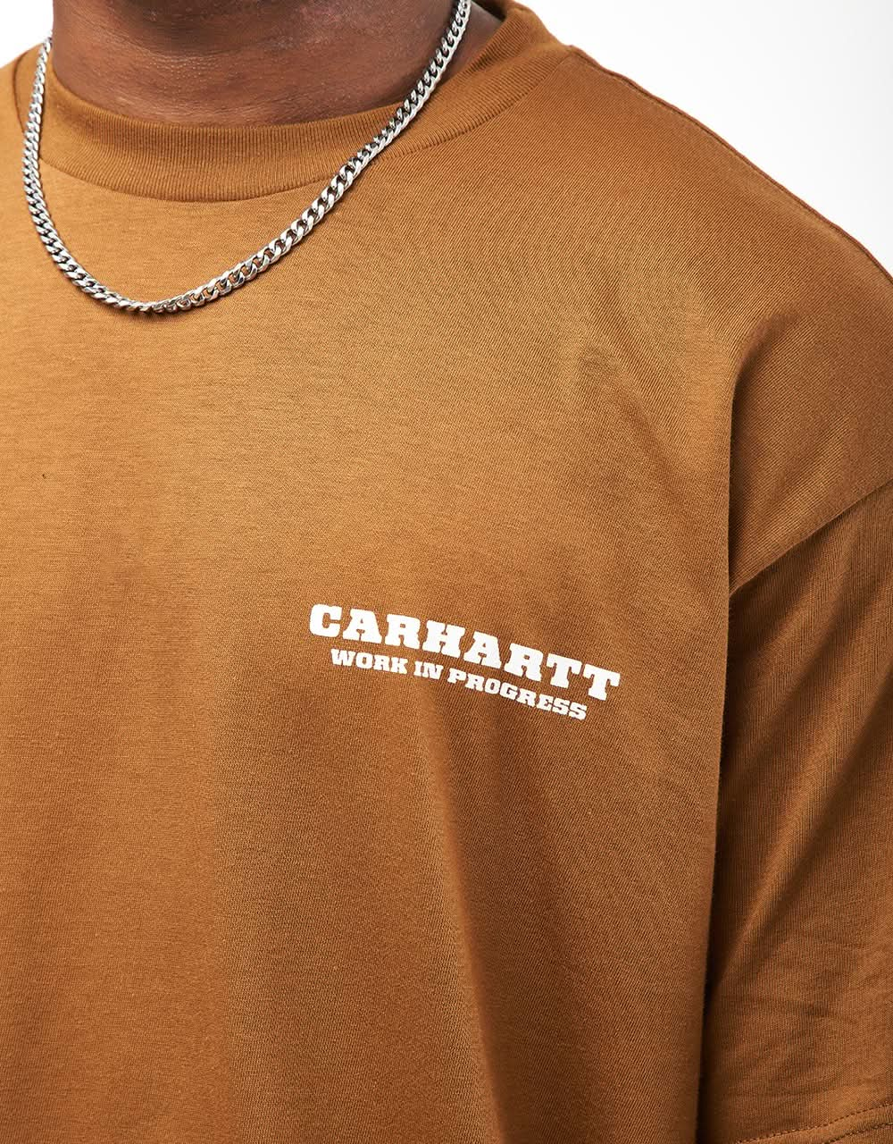 Carhartt WIP Runaway T-Shirt - Hamilton Brown/White