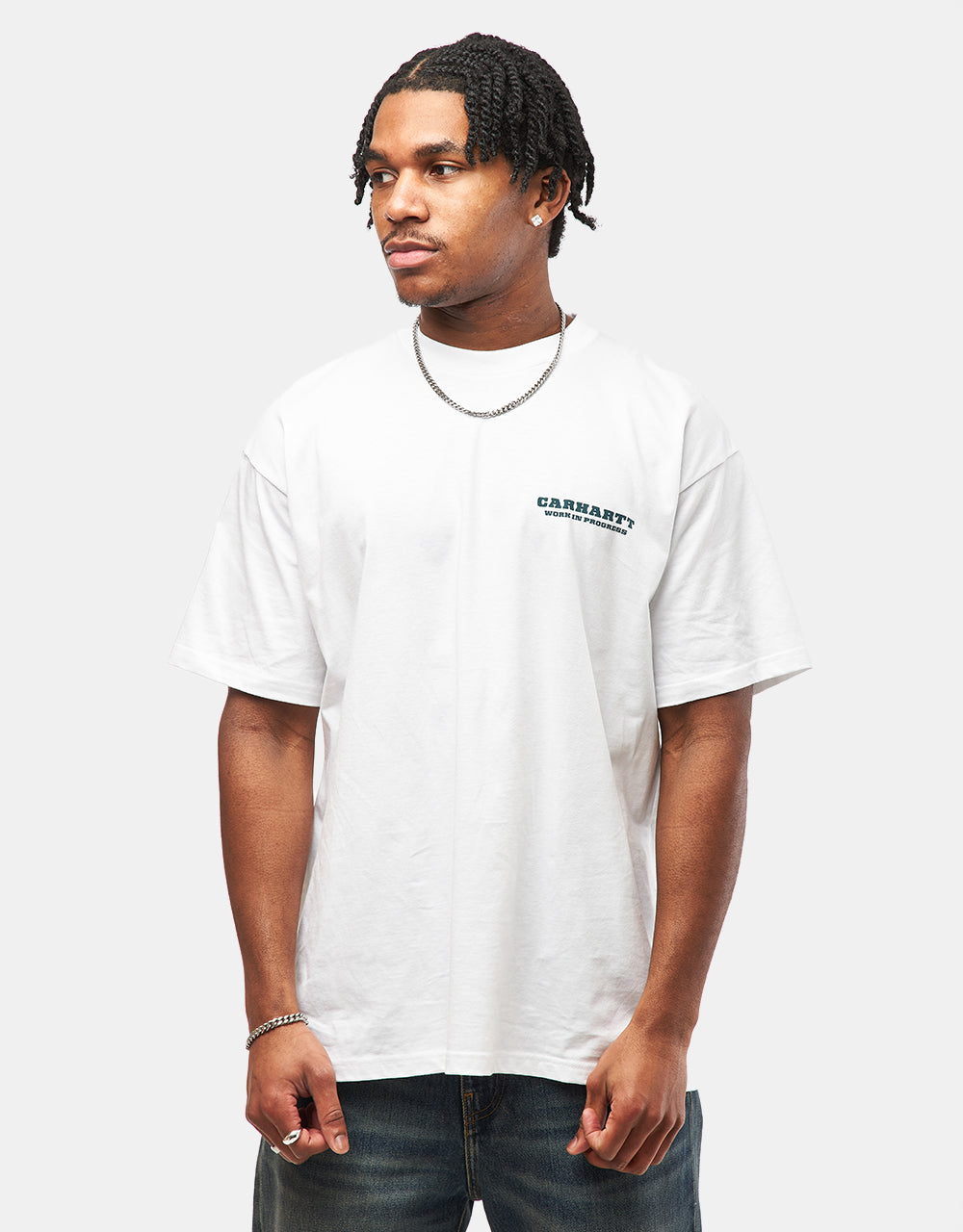 Carhartt WIP Runaway T-Shirt - White/Malachite