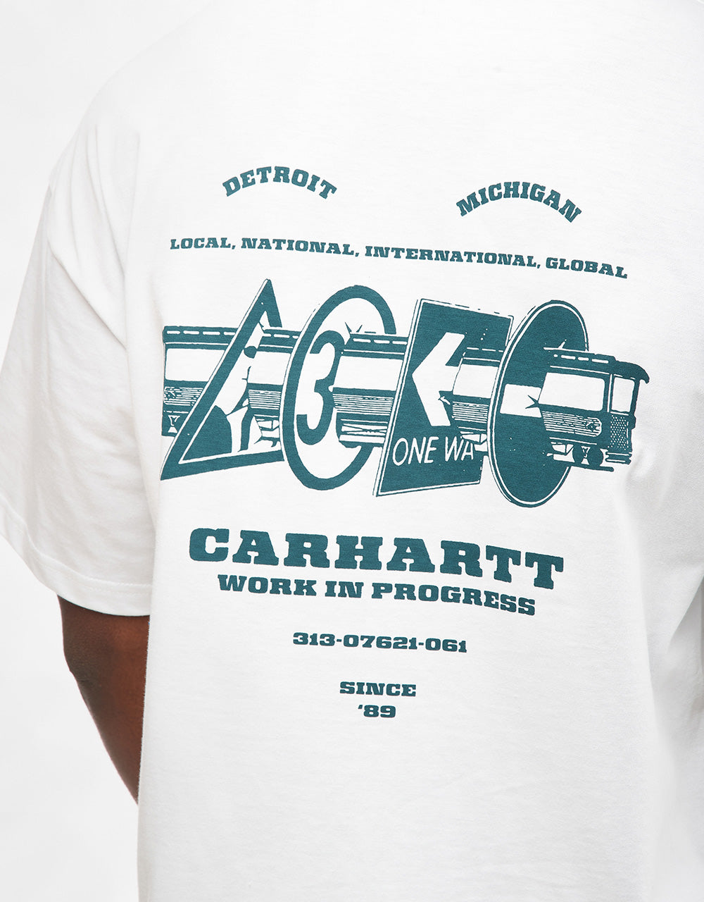 Carhartt WIP Runaway T-Shirt - White/Malachite