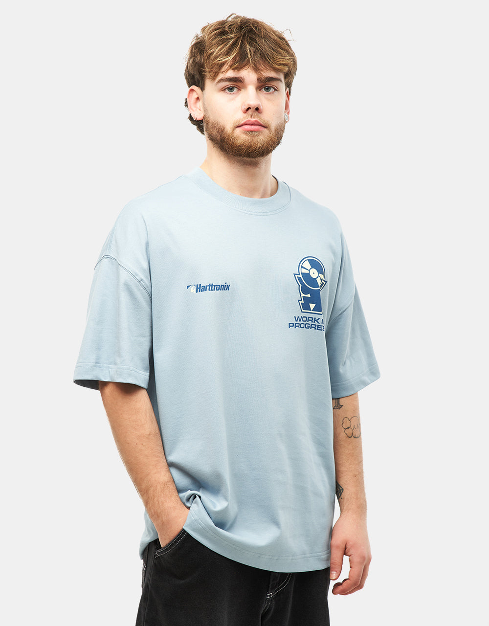 Carhartt WIP Hattronix T-Shirt - Frosted Blue