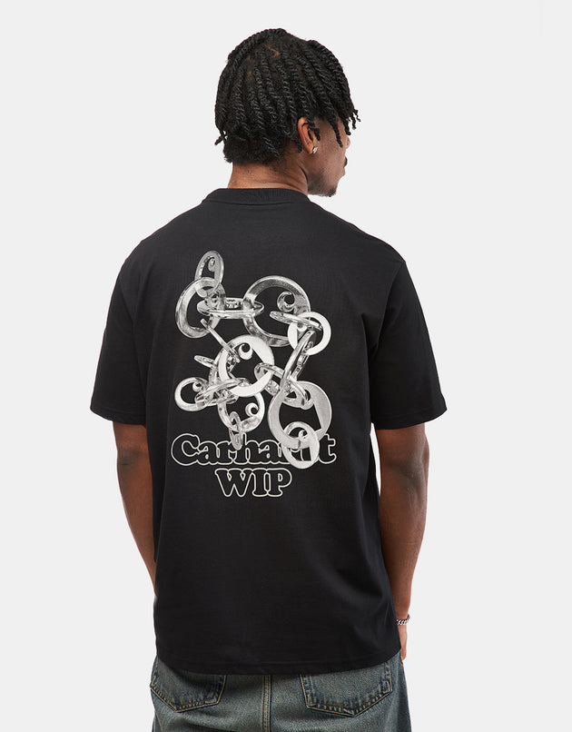 Carhartt WIP Linked Charms T-Shirt - Black/Silver