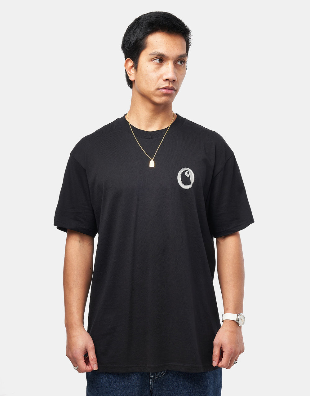 Carhartt WIP Linked Charms T-Shirt - Black/Silver