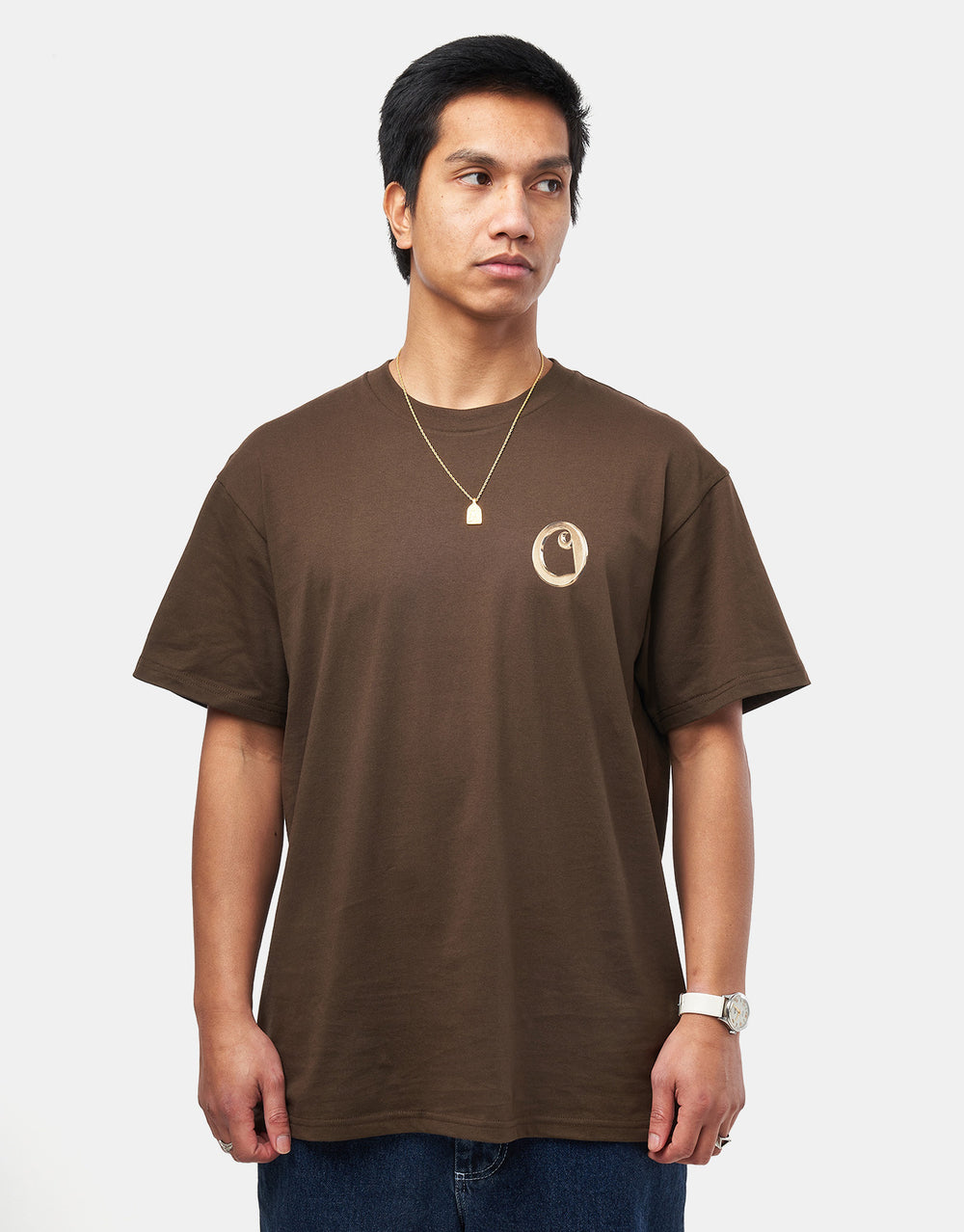 Carhartt WIP Linked Charms T-Shirt - Liberica/Gold