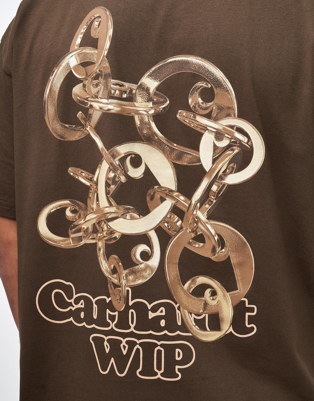 Carhartt WIP Linked Charms T-Shirt - Liberica/Gold