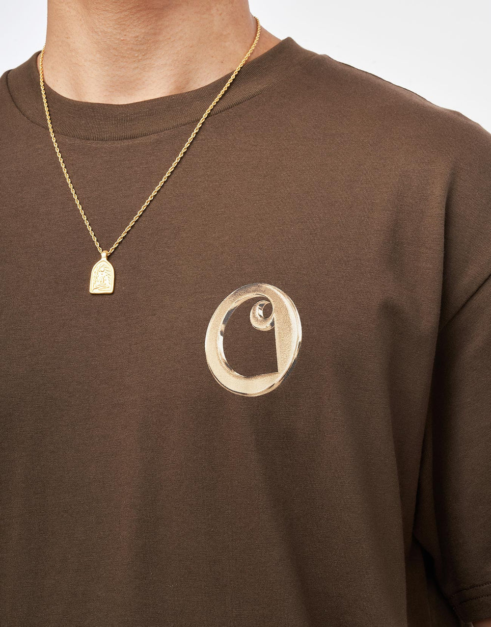 Carhartt WIP Linked Charms T-Shirt - Liberica/Gold