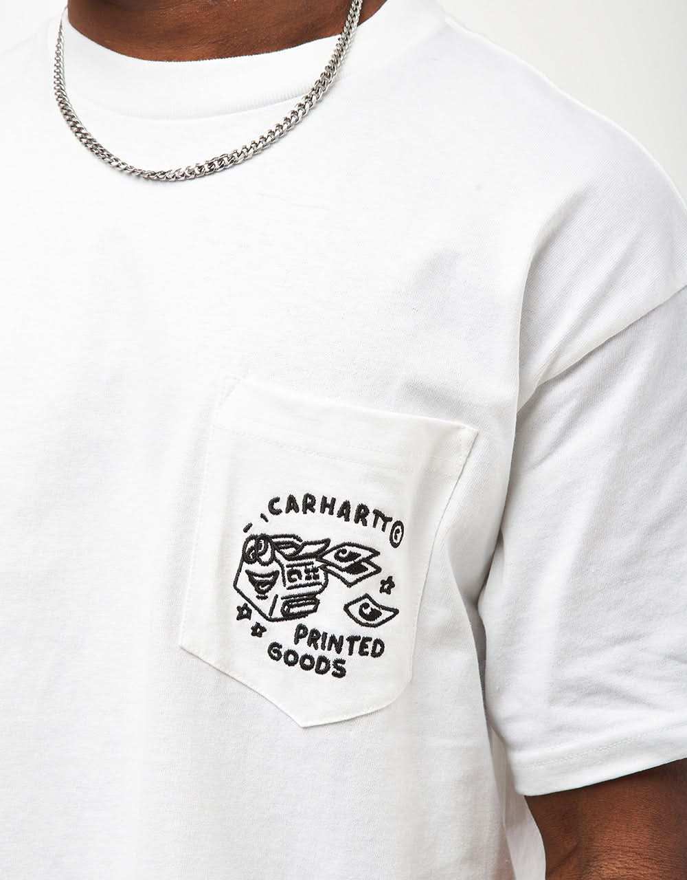 Carhartt WIP Fragments Pocket T-Shirt - White/Black